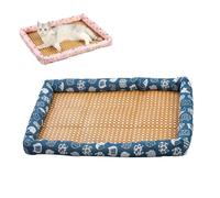 Cat Cooling Mat, Cool Mat for Dogs in Hot Summer, Rattan Weave Cooling Bed