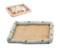 Cat Cooling Mat, Cool Mat for Dogs in Hot Summer, Rattan Weave Cooling Bed(Green,60x45(建议18斤内))