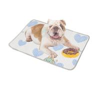 cat cooling mat, cooling mat for dogs chill cooling dog bed washable kitten bed waterproof no slip for summer basement garage