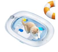 Cat Cooling Mat, Summer Self-Cooling Washable Inflatable Waterproof Pet Bed, for Puppy Kitten Hot Weather, Balcony Patio Travel Car Beach Crate