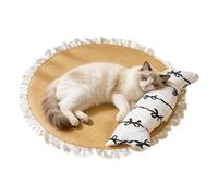 Cat Cooling Mat with Washable Sleeping Pad | Refreshing Mat for Cats Sleeping in Camping on the Floor at the Entrance Home Indoor
