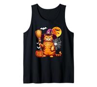 Cat Coplay Witch Halloween Fat Costume Owner Family Kids Tank Top