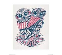 Cat Coquillette (Folk Owls 40 x 50cm Art Print