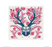 Cat Coquillette (Folk Stag 40 x 40cm Art Print