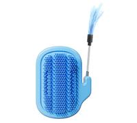 Cat Corner Scratcher, Self Grooming Brush, 5.12x3.94 Inches Includes Catnip Furniture Protector, Soothing Massage Comb for Cats, Rabbits, Dogs, Couch, Table and Indoor Home Use
