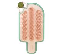 Cat Corner Troomer - Wall Mounted Self Scalding Grooming Brush for Cats, Soft Bristle for Cats Grooming | Cat Face Scratcher Corner Troomer for Interiors, Cat Brush