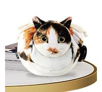 Cat Cosmetic Bag - Makeup Bag, Funny Kitten with Drawstring | 13.4 x 6.3 Inch Polyester Travel , Toiletry Bag, Portable Cosmetic Holder, Coin Pocket, Purse, Cute Cartoon Must, Cat, see