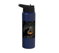 Cat Cottagecore Aesthetics Goblincore Kitten Nature Art Stainless Steel Insulated Water Bottle