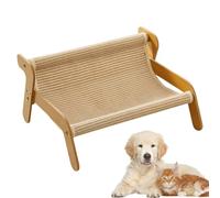 Cat Couch Scratcher - Sisal Wood Claw Grinding Sofa, Comfortable Living Room Protector | Scrather Pet Rest Bed Keeps Your Furniture Behaviour Conforming
