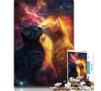 Cat Couple 1000 Piece Jigsaw Puzzles for Adults & Teens,Educational Game Challenge Toy Wall Decoration Unique Birthday And Xmas Gifts (38x26cm)