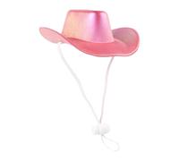 Cat Cowboy Hat - Adjustable Chin Strap, Miniature Party Decoration, Lightweight Holiday Dress Hat, Fancy Halloween Headwear | Animal Accessory for Birthdays & Events