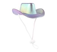 Cat Cowboy Hat, Pet Hat Kitten Hat | Small Cowboy Hat Shiny Cat Hat, Cosplay Prop Puppy Hats, Western Cowboy Costume Accessories