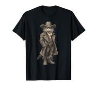 Cat Cowboy Vintage Western Country Cowgirl Funny Cat T-Shirt