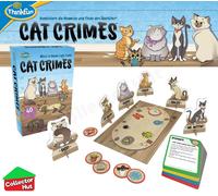 ThinkFun Logic Game Cat Crimes - Brainteaser for Ages 8+ - Fun Theme & Hilarious Artwork