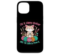 Cat crochet funny im a happy hooker and have the balls women Case for iPhone 13