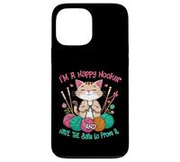 Cat crochet funny im a happy hooker and have the balls women Case for iPhone 13 Pro Max
