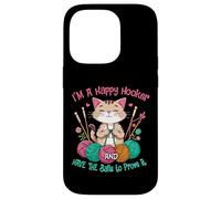 Cat crochet funny im a happy hooker and have the balls women Case for iPhone 14 Pro