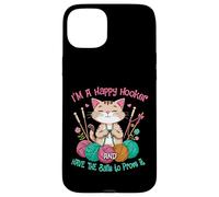 Cat crochet funny im a happy hooker and have the balls women Case for iPhone 15 Plus
