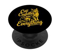 Cat Cuddles Cure Everything PopSockets Adhesive PopGrip