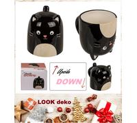 Cat Cup Upside Down Mug, Approx. 12x14cm, 500ml, Dolomite