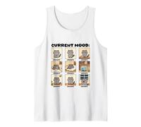 Cat Current Mood Always Grumpy Gift for a Grumpy Person Tank Top