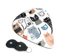 Cat Cute Different Breeds Cat Animal Lover Guitar Pick Music For Teen Boys 6-Pack Guitar Picks - 0.71mm