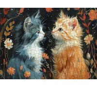 Cat Cute Puzzle - 3000 Piece Jigsaw Puzzles for Adults - The Back Features Printed Letter Guides - The Pieces fit Together Snugly - Wooden Puzzles for Adults - Gifts Family 48.0 X 31.9 Inch s7h-636