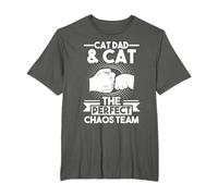 Cat Dad & Cat The perfect chaos team Cat Dad T-Shirt