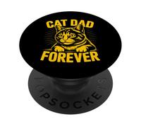 Cat Dad Forever PopSockets Adhesive PopGrip