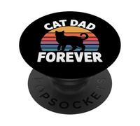 Cat Dad Forever PopSockets Adhesive PopGrip