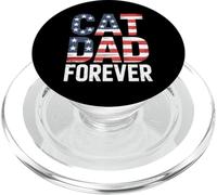 Cat Dad Forever PopSockets PopGrip for MagSafe