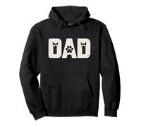 Cat Dad Funny Pet Owners Fathers Day Kitten Paws Pullover Hoodie