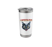 Cat Dad Life Funny Sassy Cat Cool Cat Owner Stainless Steel Insulated Tumbler