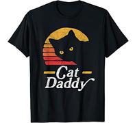Cat Daddy Kids Womens Mens T Shirt Large Black