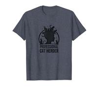 Cat Daddy Professional Cat Herder Funny Pet Lover Gift T-Shirt, Men, Heather Blue, 3XL