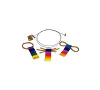 Cat Dancer & Chaser Combo with Bow Fleece Whisker & Original Interactive Toy for Exercise Fun & Fitness for Your Furry Friend (Pack of 4)