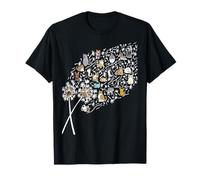 Cat Dandelion Funny Flower Colorful Pets for Women Men Kids T-Shirt