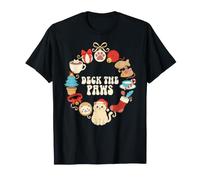Cat Deck The Paws Funny Christmas Mom Holiday Humor Women T-Shirt