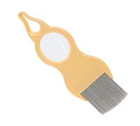 Cat Deshedding Comb, Cat Combs for Indoor Cats, Deshedding Brush with Magnifying Glass, Metal Teeth, Care Tool for Short, Medium and Long Pet Hair, Pet Supplies