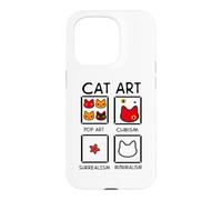Cat Design - Art History Humor Gift Case for iPhone 15 Pro