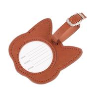 Cat Design Pu Luggage Tag Travel Baggage Identify Tag