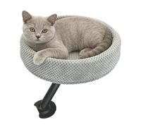 Cat Desk Bed - 15.7 Inches Cat Nest Frame | Wood Cotton Iron PP - Portable Indoor Outdoor Cats Bed For Kittens Adult Cats Supporting Up To 40 Pounds Ideal For Bedroom Study Balcony Or Travel