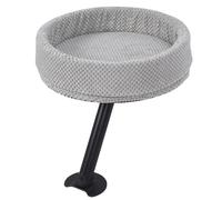 Cat Desk Bed Comfortable Desktop Attachment Cat Perch, High Strength Iron Structure Desktop Kitten Furniture with Adjustable Fastening Mechanism, Great for Office, Iron + Cloth