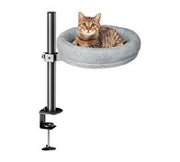Cat Desk Bed Nest - Raised Sleeping Space for Indoor Cats | Soft Tabletop Lounger for Desks, Shelves, Bedside Tables - Space-Saving, Cosy Pet Rest Cushion for Kittens, Small