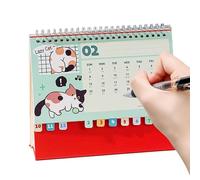 Cat Desk Calendar 2026 - Practical Calendar Innovation, Spiral Bound Cute Cat Planner | 12 Months Family Calendarz For Planning Scheduling Decoration Organization Home Room Study