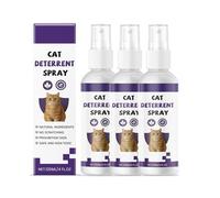 Cat Deterrent Spray, Indoor Outdoor Anti Scratch Cat Spray, Effective Training Aid with Natural Ingredients, Stop Cats Scratching Furniture, Sofas, Carpets, Safe for Home Use (3PCS)
