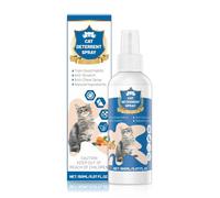 Cat Deterrent Spray, Natural Citrus Cat Repellent Stop Scratching Furniture, Safe Non-Toxic Anti-Scratch Formula for Cats and Kittens, Effective Training Aid Indoor/Outdoor Pet Stopper, 5.07 FL OZ (1)