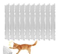 Cat Deterring Mat | 10-Piece Outdoor Pet Deterring Mat,Heavy-Duty Pet Training Pads for Scratch Prevention Garden Plant Protection Under Bed Wall Car Sofa Lawn
