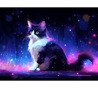 Cat Diamond Art Cute Diamond Painting, Dimond Art for Adults Beginner, 5D Crystal Dimond Painting Accessories Kits Complete, Crystal Crafts Kit for Home Decor, Gifts for Wome 130x100cm, Model 135