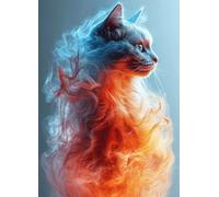 Cat Diamond Art Dream Diamond Painting Kits for Adults Beginner 5D DIY Full Square Drill Cross Stitch Kits for Adults Arts and Crafts for Bedroom Decor, Room Decor, Gifts 100x135cm -bby25077JNW7Y